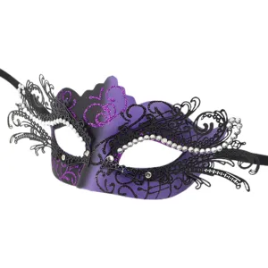 Metall Schmetterling Maskerade Maske mit Strasssteinen fuer Party Karneval Halloween Show