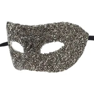 Masque de bal masque en strass scintillants pour fete, Halloween et carnaval evenement.