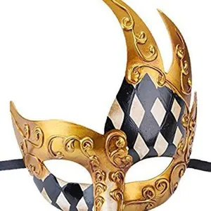 Venetiaans Masker Retro Ruit Feest Halloween Carnaval Kostuum Cosplay Partij Accessoire