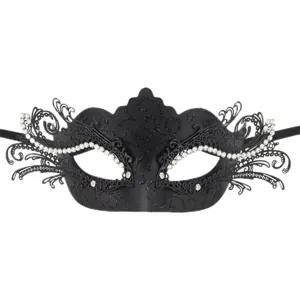 Elegante Legierung Filigran Schmetterling Maskerade Maske Mit Strass Glitzer Venezianische Party Augenmaske Für Halloween Karneval