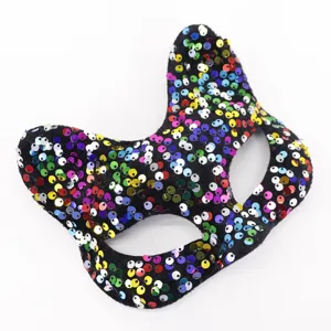 Sparkling colorful sequin fox masquerade mask for Halloween, Christmas and party dress-up.