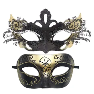 Maschera di carnevale di coppia in metallo arte ferro farfalla Halloween festa set eventi