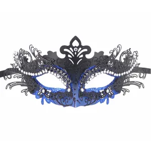 Maskenball Maske Metall Schmetterling venezianische Augenmaske Damen Halloween Party Kostüm