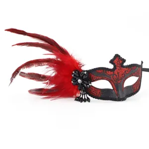 Halloween veer masker masquerade sexy feest koningin oogmasker carnaval kostuum rekwisiet