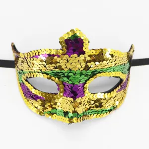 Spitzen Pailletten Maskenball Maske Für Halloween Karneval Party Requisite Kunststoff Augenmaske Damen Herren Cosplay Kostüm