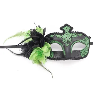 Halloween masquerade masker veer bloem feest oogmasker carnaval feestelijke vermomming