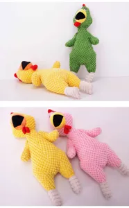 Detailed view of squeaky plush dog toys made from soft pineapple fleece, perfect for pets.