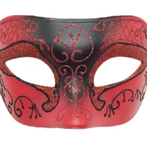 Heren Maskerade Masker Vintage Romeinse Stijl Halloween Carnaval Feest Masker Kunststof Glitter Half Gelaatsmasker Voor Optreden