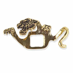 Vintage Gold Animal Brooch Retro Tiger Lapel Pin Classic Mens Suit Coat Dress Shirt Decoration