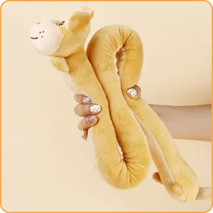 Long dachshund plush dog toy, soft fabric with PP cotton filling for pet playing.