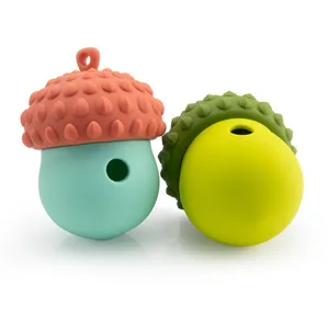 Jouet distributeur de friandises pour chien en silicone gland interactif mastication