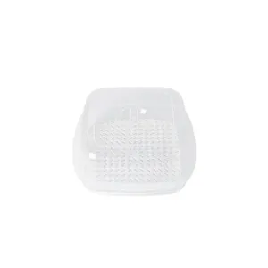 Fiambrera de vapor para microondas de doble capa de plastico transparente caja