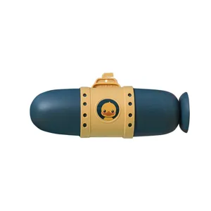Cute submarine travel toothbrush case portable cartoon storage box for toothpaste wash cup