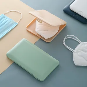 Tragbare Kunststoff Masken Aufbewahrungsbox staubdichter Organizer fuer Reisen zu Hause