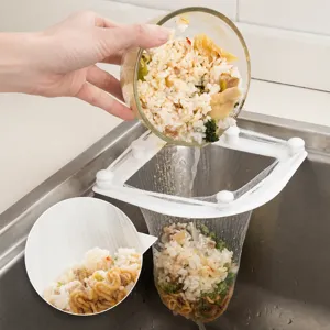 Égouttoir d'Évier de Cuisine Filet Filtrant Jetable Passoire à Déchets de Cuisine Panier de Rangement d'Évier d'Angle Outil de Filtre
