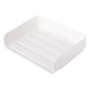 Scatola portaoggetti da scrivania impilabile in stile giapponese per cosmetici e file d'ufficio.