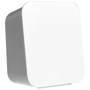 Minimalist wall mounted storage box for bathroom cotton swabs and trash bags dustproof white