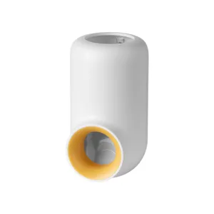 Distributore automatico di dentifricio da parete portaspazzolino bianco giallo organizer