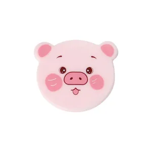 Mignon clip de couette cochon de dessin anime, support de literie en silicone rose.