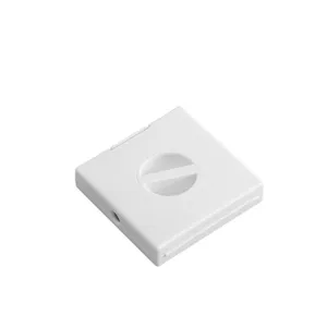 Boîte de rangement de câble carrée portable blanche enrouleur avec bouton rotatif pour câbles