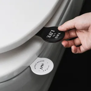 Creative Toilet Lid Lifter Portable Sanitary Cover Lifter Adhesive Bathroom Toilet Seat Handle Tool Home Supplies
