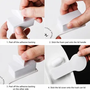 Creative toilet lid lifter, hygienic anti-dirty handle tool for easy bathroom seat cover operation.
