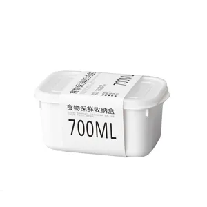 Contenitore per alimenti in plastica 700ml cucina frigorifero scatola di conservazione.