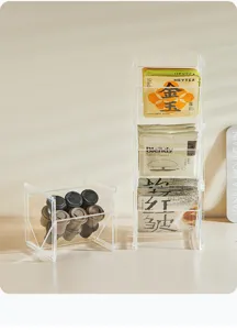 Transparenter Acryl Teebeutel und Kaffeekapsel Organizer Schreibtisch Aufbewahrungsbox.