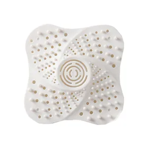 Silicone floor drain cover hair catcher kitchen sink strainer anti-clogging filter plug white.