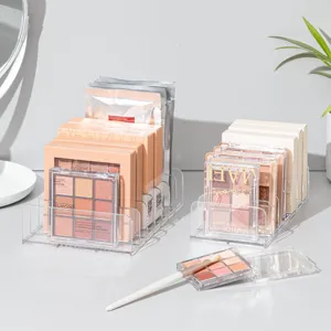 Organisateur acrylique transparent pour palettes de maquillage bureau stockage rack