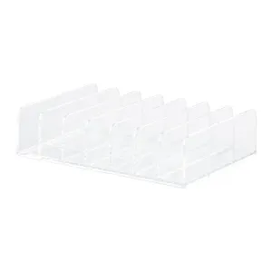 Organisateur de palette de maquillage en acrylique transparent rangement de bureau