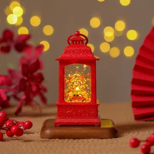 Chinesisches Neujahr Reichtum Gott Wasser Schneekugel Nachtlicht festliche Heimdekoration Geschenk.