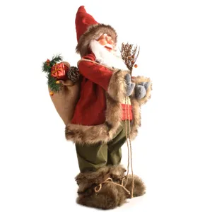 Weihnachtsmann Figur Puppe Weihnachtsschmuck festliche Deko fuer Zuhause Party