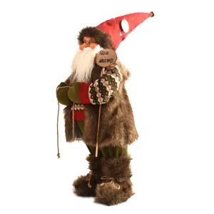 Weihnachten Weihnachtsmann Plüschpuppe Figur Festliche Heim Desktop Dekoration Geschenk