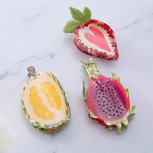 Cute fruit acetate hair claw clip sweet strawberry durian dragonfruit hairpin headwear