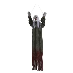 Halloween hanging ghost decoration scary prop for haunted house party layout main image.