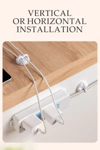 Organisateur de câbles magnétique clips, support de fil rotatif pour bureau mur chargement.