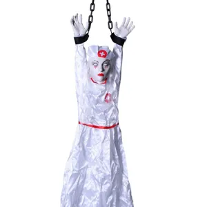 Halloween appendi fantasma infermiera decorazione elettrica spaventosa per casa stregata