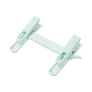 Encuadernador de plastico y clip para documentos, diseño de doble clip para papel escolar.
