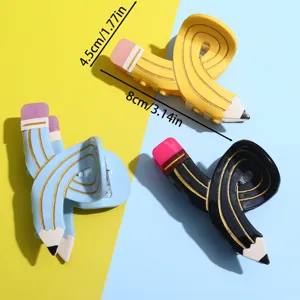 Einzigartige Bleistift Acetat Haarklammer für Damen, kreative twisted Haargreifer Klaue.