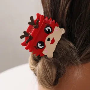 Neujahr chinesischer Drache Haarklammer süßer Acetat Haargreifer Haarspange für Damen Frauen