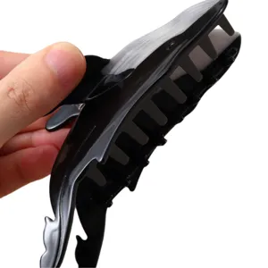 Black whale hair claw clip acetate animal shark hair clamp fashion ponytail styling accessory