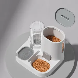Distributeur automatique de nourriture et d'eau pour animaux, double gamelle pour chats chiens.