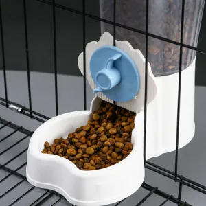Distributeur automatique de nourriture pour animaux cage suspendue chat chien gamelle 75 degres
