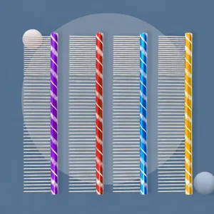 Stainless Steel Pet Grooming Comb Dual-Use Dense And Sparse Teeth Professional Dog Hair Care Tool Metal Comb For Pets