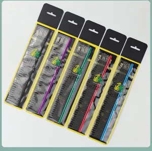 Aluminum pet comb with fine teeth, professional grooming tool for dogs and cats, multi-color options.
