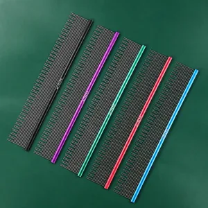 Stainless Steel And Aluminum Pet Grooming Comb Fine Teeth Dog And Cat Hair Detangling Tool Pet Supplies