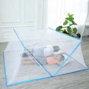 Zanzariera Pieghevole Design Yurta Poliestere Baldacchino per Letto Zanzariera Portatile per Letto Singolo Matrimoniale Dormitorio Studenti