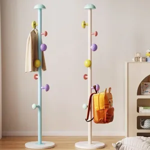 Moderne Paddenstoel Vrijstaande Kapstok Koolstofstaal Kwartssteen Basis Meerdere Haken Staande Kledinghanger Thuis