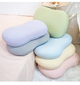 Memory foam cervical pillow ergonomic sleep neck support cushion for bed and office use.